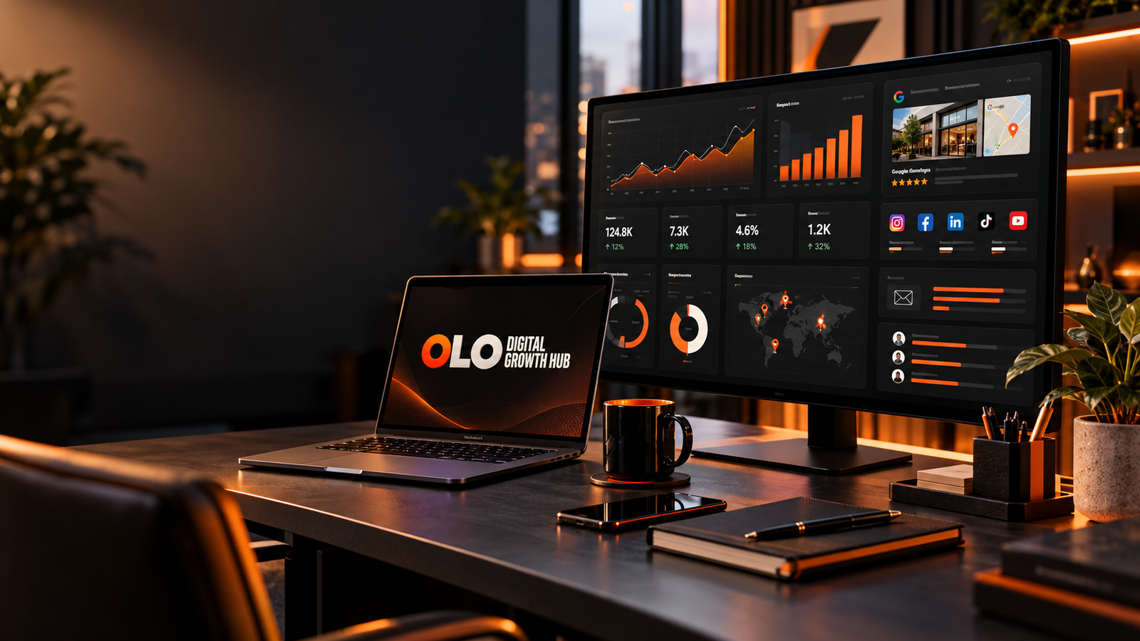 OLO marketing channels and dashboards