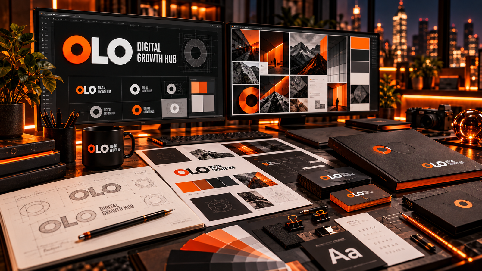 OLO visual identity system